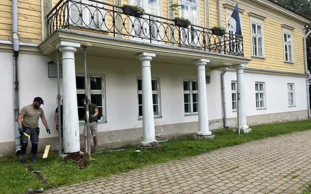 Ruila Mõis – palkseinte remont, laudise vahetus, sammaste restaureerimine, siseviimistlustööd